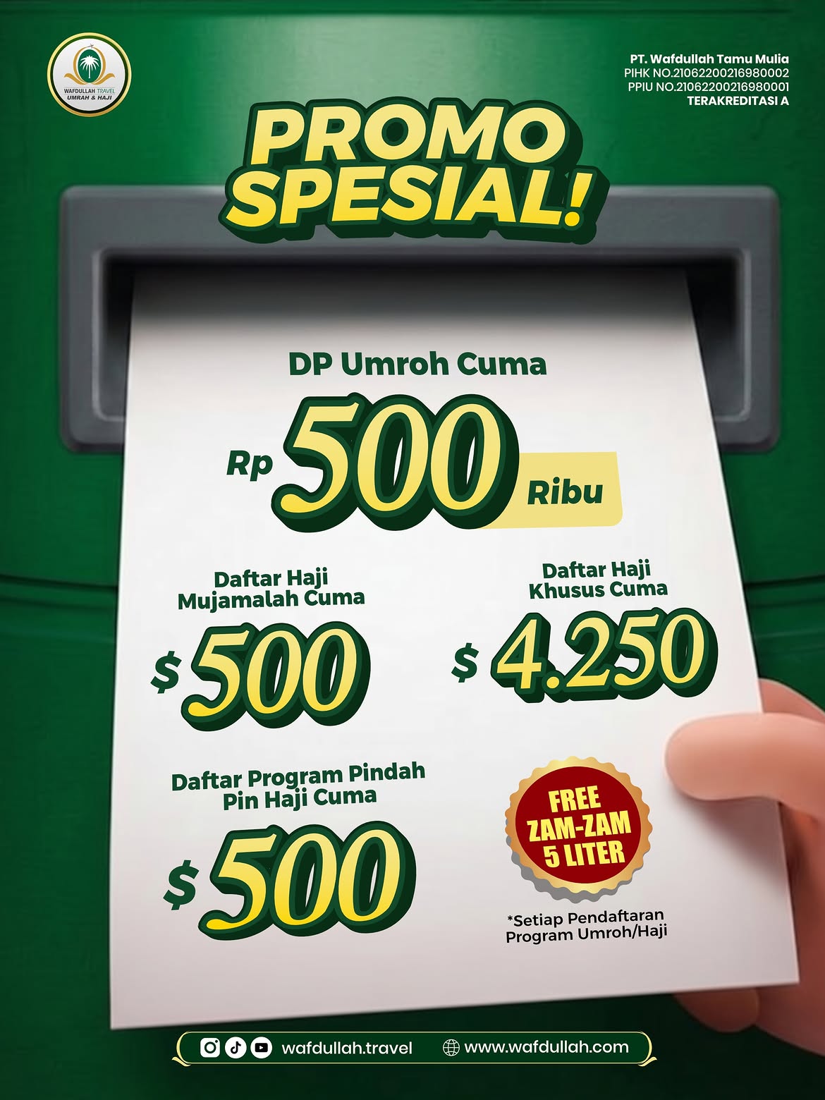 Promo Wafdullah Pasar Muslim Palembang 2026