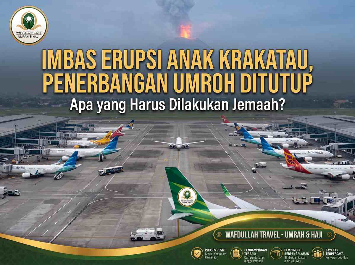 imbas erupsi anak krakatau penerbangan umroh tutup